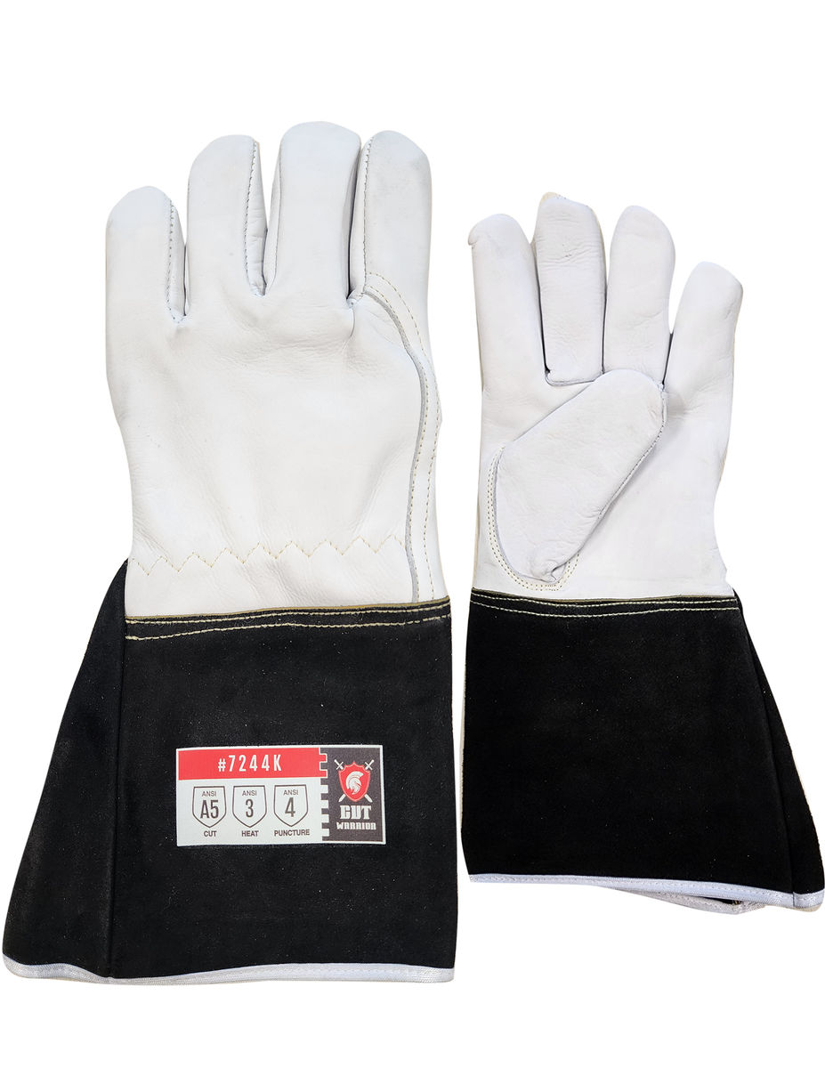 7244K- Premium Cow grain leather with black cow split leather