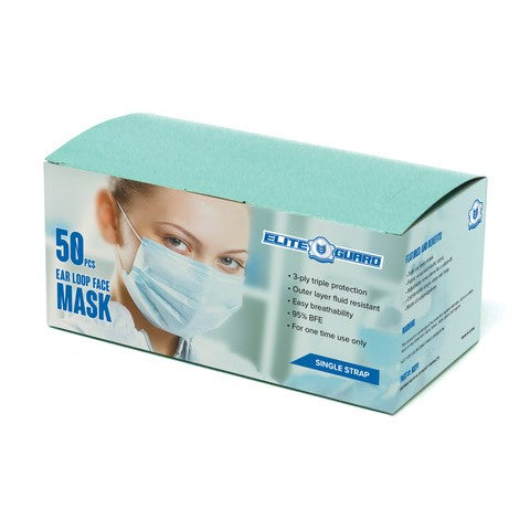 イナズマスク MS91- ELITE GUARD Nuisance Masks- 3-Ply Face Mask, Ear Loop