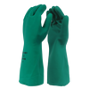 <b>4015U</b>- ELITE Green 15 Mil Nitrile Cotton Unlined Gloves