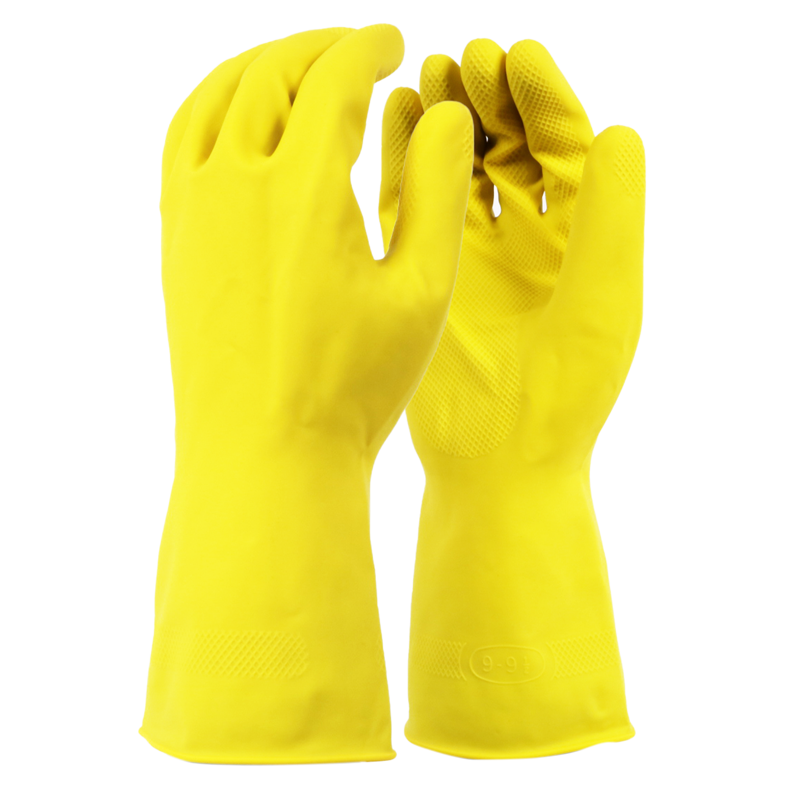 <b>4215</b>- ELITE Yellow 15 Mil Nitrile Cotton Flock lined Gloves