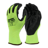<b>5130FG</b>- Hi-Viz Green Polyester shell, black Nitrile foam coated