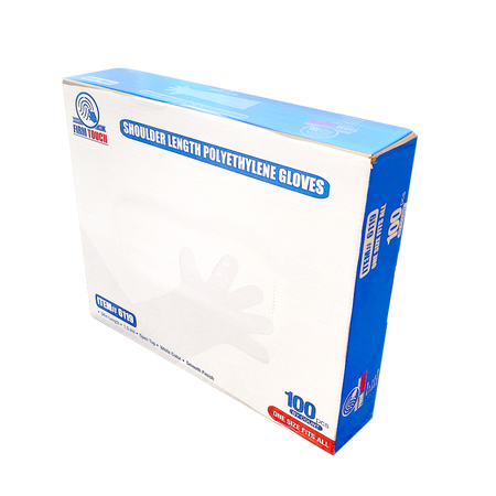 <b>6119</b>- FIRM TOUCH 1.5 Mil Shoulder Length Polyethene Gloves