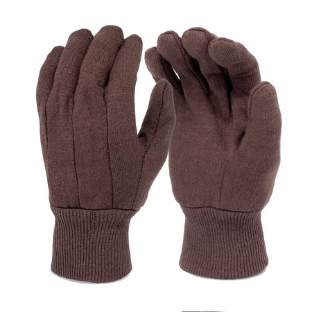<b>8210C</b> - ELITE Brown Jersey Cotton Gloves