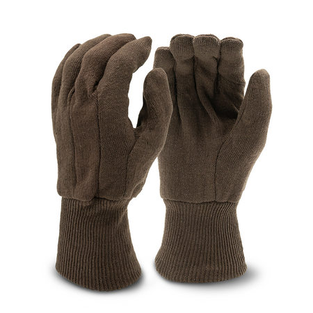 <b>8210</b>- ELITE Brown Jersey Cotton Gloves