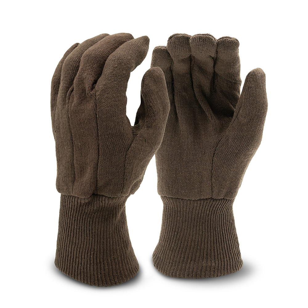 <b>8210</b>- ELITE Brown Jersey Cotton Gloves