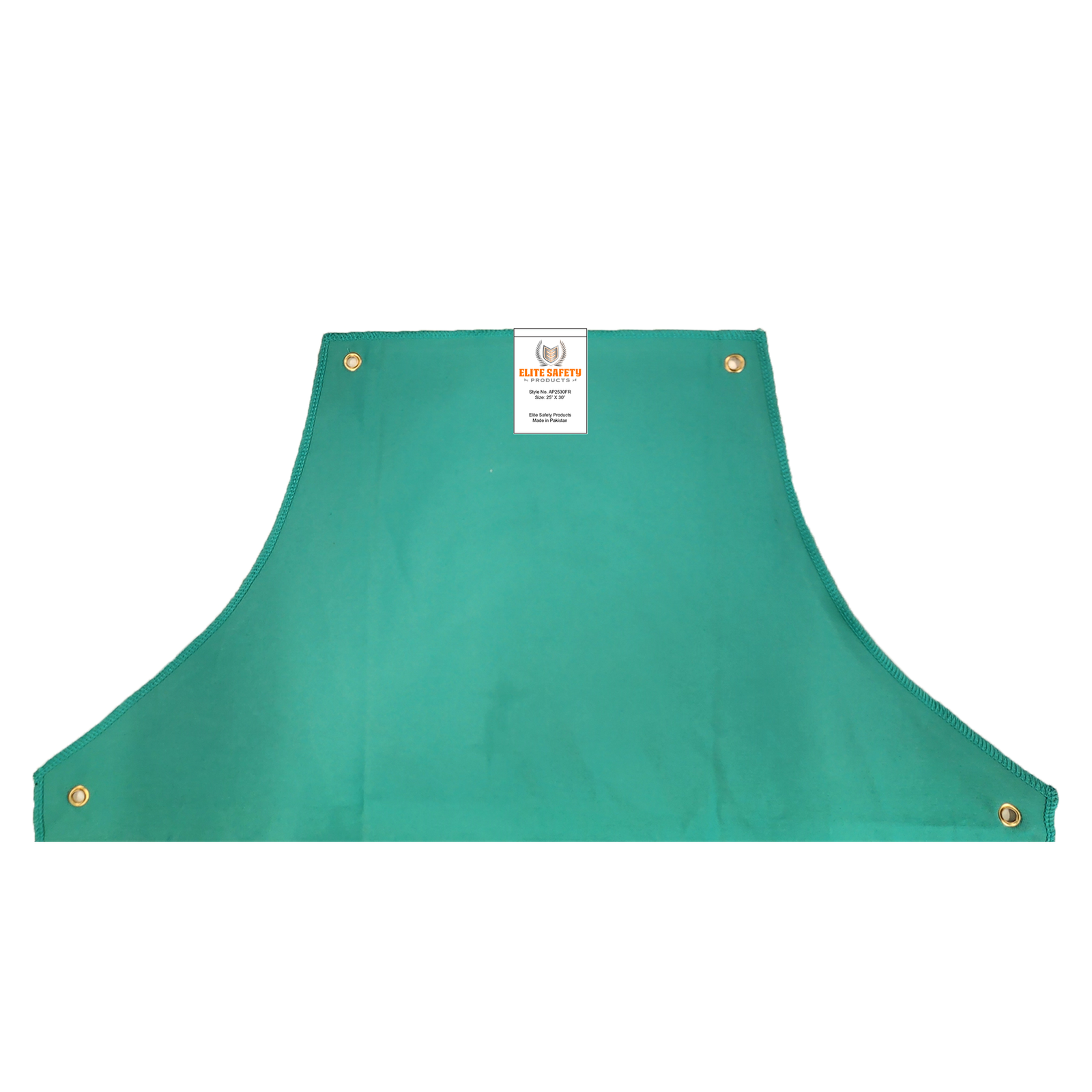 <b>AP2530FR</b>- Green Flame Resistant Bib Style Apron 25"x30"