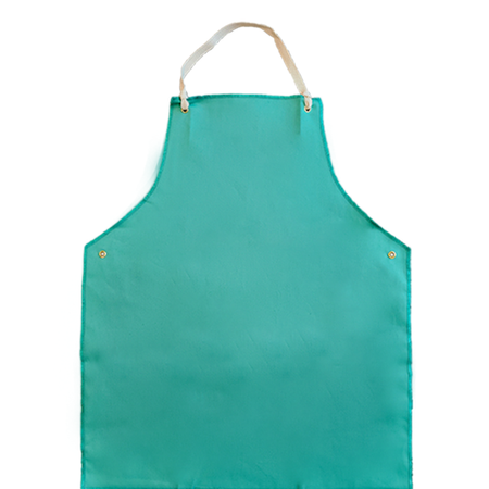 <b>AP2530FR</b>- Green Flame Resistant Bib Style Apron 25"x30"