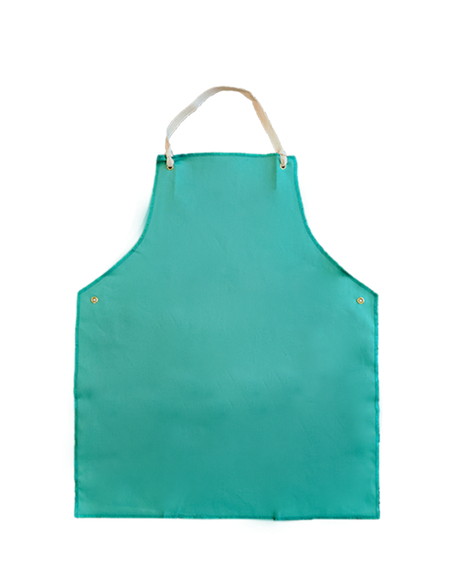<b>AP2530FR</b>- Green Flame Resistant Bib Style Apron 25"x30"