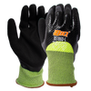 <b>B5186D</b> BIQ™ Cut A6 ¾ Coated to Knuckles Double Dipped Black/Black Nitrile