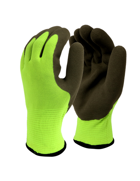 <b>C5264</b> Hi-Vis Cut Resistant Green Shell / Gray Palm Freezer Glove