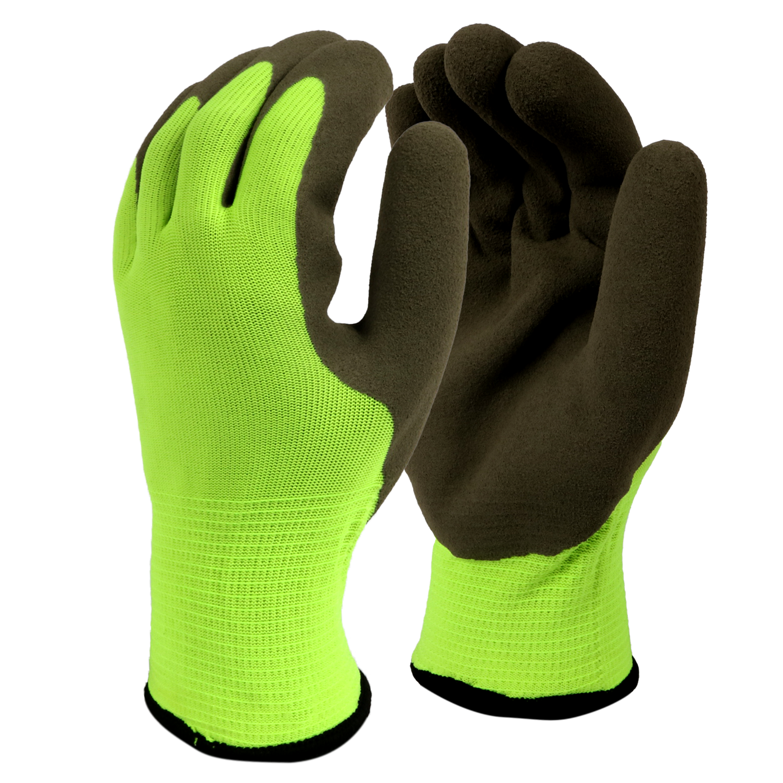 <b>C5264</b> Hi-Vis Cut Resistant Green Shell / Gray Palm Freezer Glove