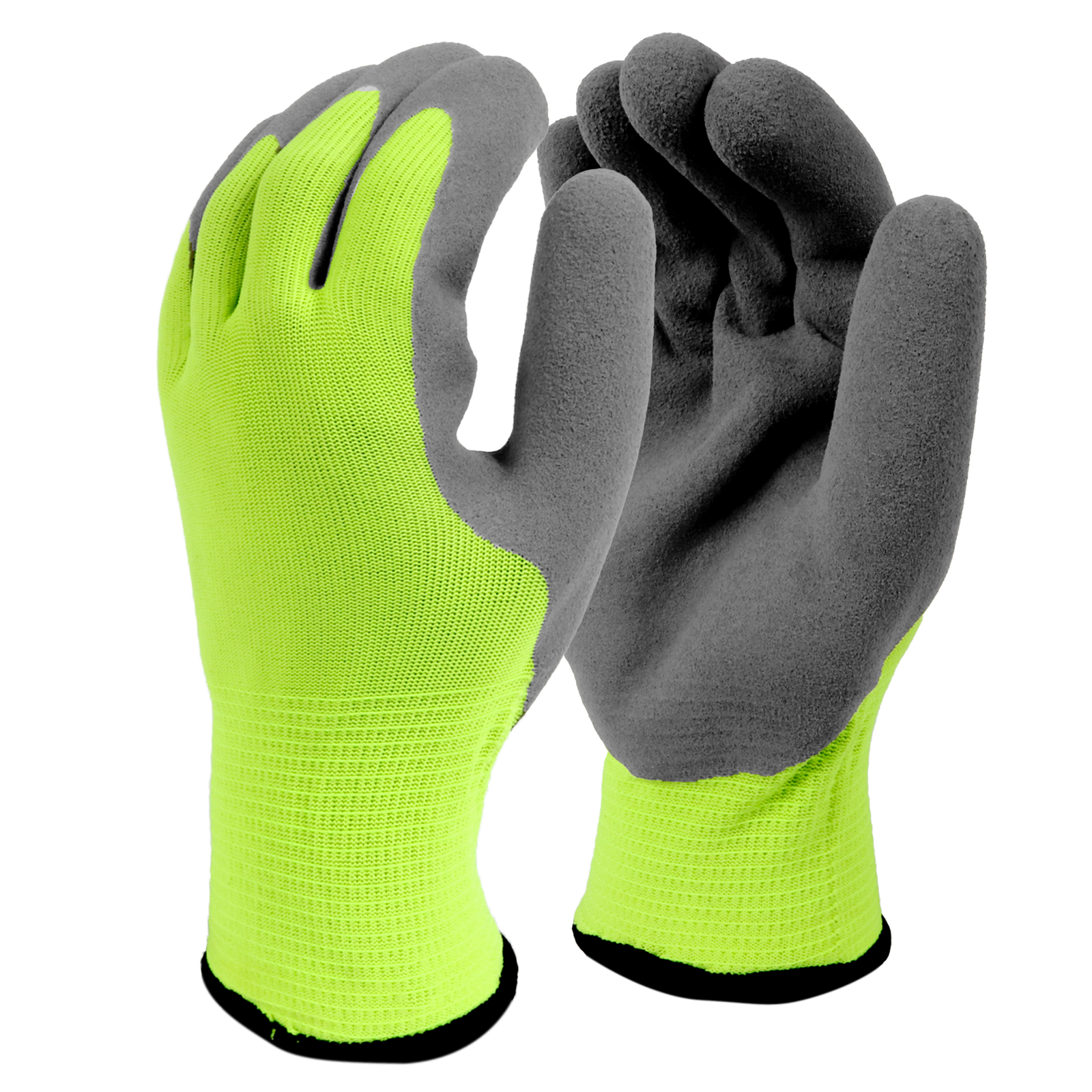 <b>C5264</b> Hi-Vis Cut Resistant Green Shell / Gray Palm Freezer Glove