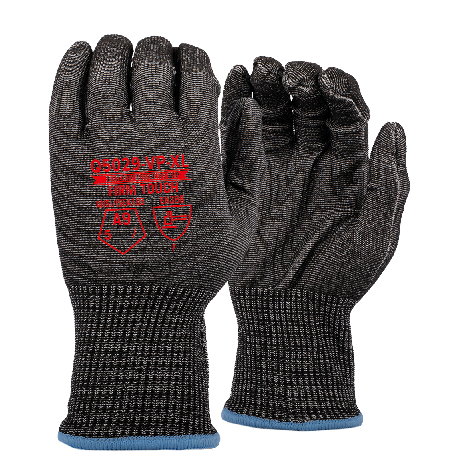 <b>Q5029-VP</b> Economic ANSI Cut 9 Black/Gray Shell Only