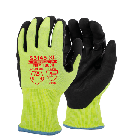 <b>S5145</b> Standard ANSI Cut 5 Nitrile Green shell Black Coating
