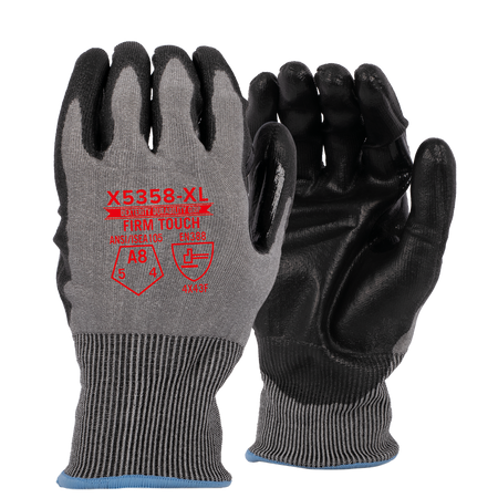 <b>X5358</b> Premium ANSI Cut 8 PU Black/Grey shell Black Coating