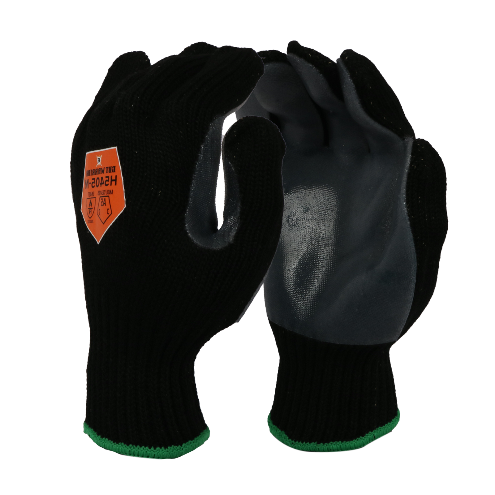 <b>H5405</b>- FIRM TOUCH (CUT A5) 10 Gauge ARAMID BLEND Knit Gloves with Silicone On Palm