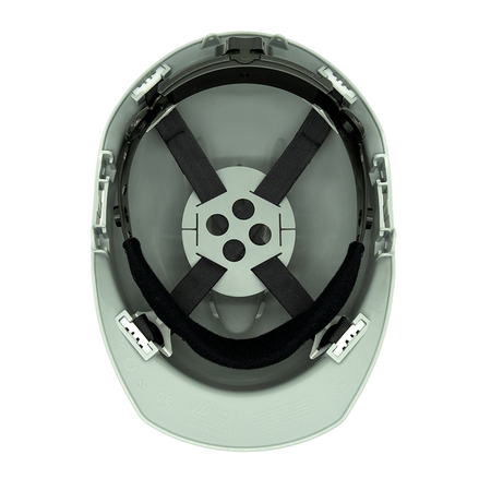 <b>HH10GY4P</b> - 4 Points Ratchet Gray Vented Hard Hat