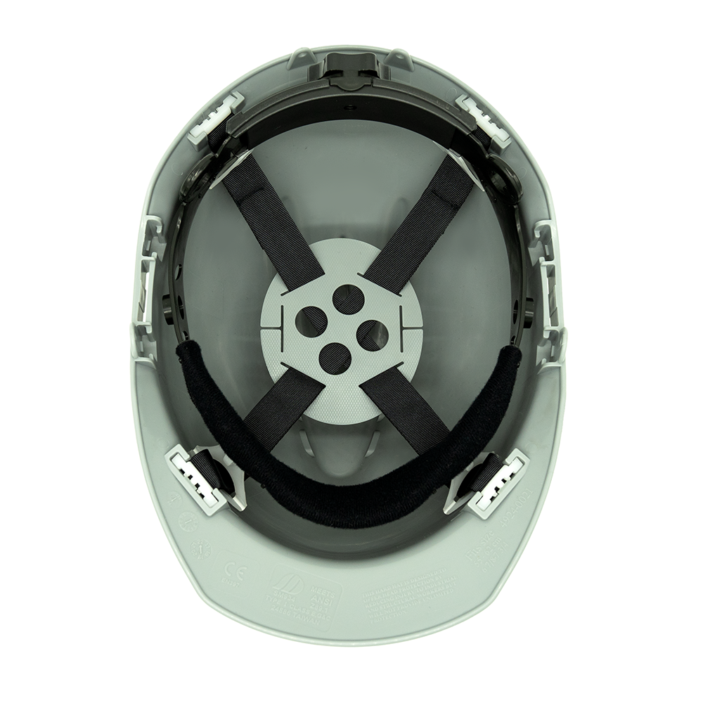 <b>HH10GY4P</b> - 4 Points Ratchet Gray Vented Hard Hat