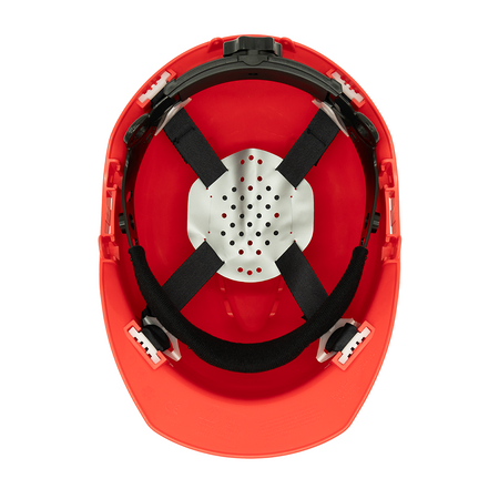 <b>HH20R4P</b> - 4 Points Ratchet Red Vented Hard Hat