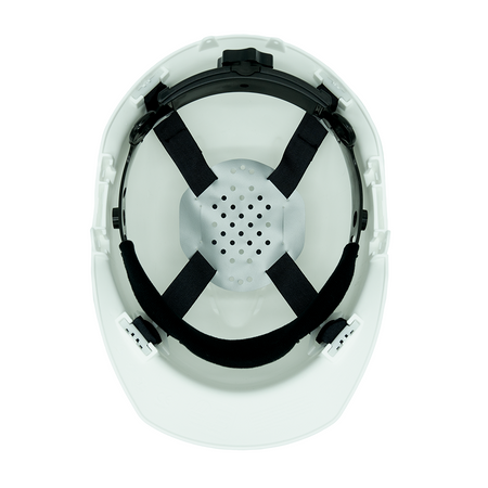 <b>HH20W4P</b> - 4 Points Ratchet White Vented Hard Hat