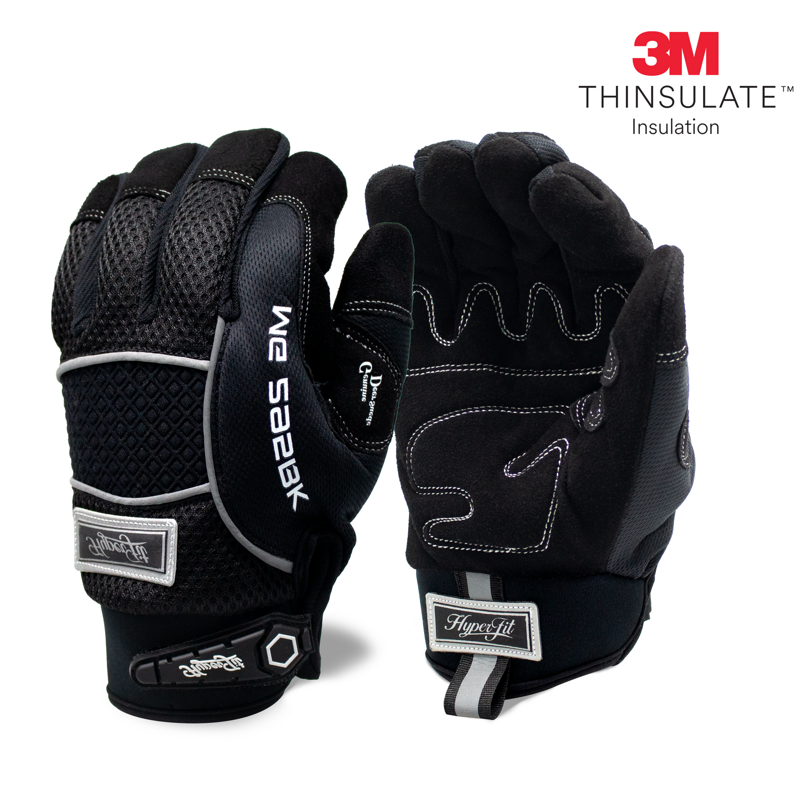 <b>MG295BK</b>- Lined Deer Skin Mechanic Winter Gloves