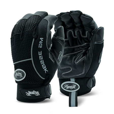 <b>MG355BK</b>- HYPERFIT Premium Lined Goat Grain Leather Gloves