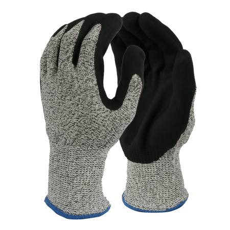 <b>Q5123</b> 13 gauge Cut resistant Salt/Pepper shell Black Coating