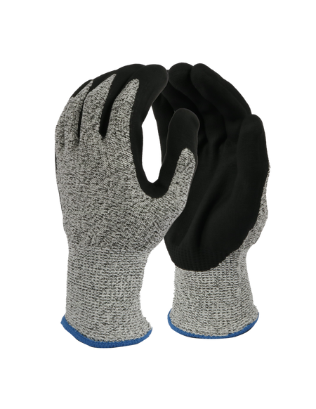 <b>Q5123</b> 13 gauge Cut resistant Salt/Pepper shell Black Coating