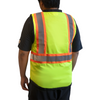 <b>SV762FG</b>- GLOW SHIELD Hi-Viz Green Safety Vest With Panels