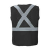 <b>SV711FBK</b>- GLOW SHIELD Black Safety Vest