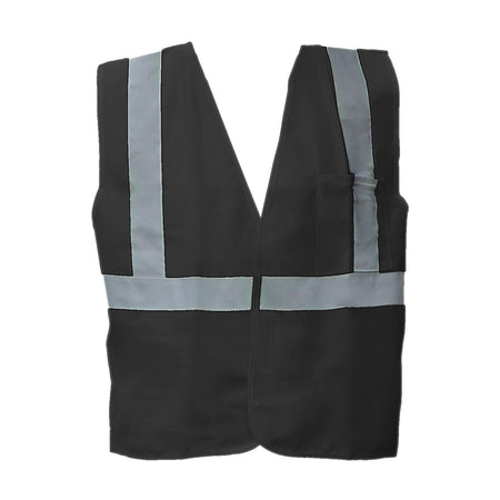 <b>SV711FBK</b>- GLOW SHIELD Black Safety Vest