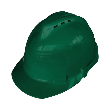 <b>H20EG4PR</b> - 4 Points Ratchet Emerald Greem Vented Hard Hat