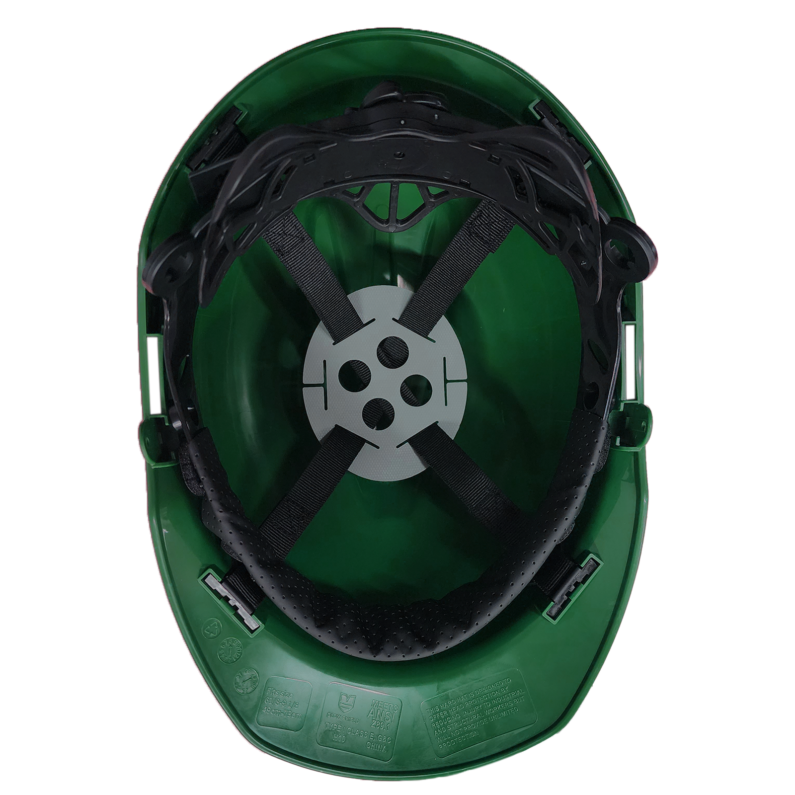 <b>H20EG4PR</b> - 4 Points Ratchet Emerald Greem Vented Hard Hat