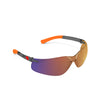 <b>100RT/BM</b>- OPTIC MAX Blue Mirror Lens With Grey Frame Orange/Black Tips