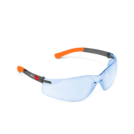 <b>100RT/LB</b>- OPTIC MAX Light Blue Lens With Grey Frame Orange/Black Tips