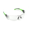 <b>130C</b>- OPTIC MAX Clear Lens with Green Black Multi-Color Frame Glasses (Anti-Fog Option)
