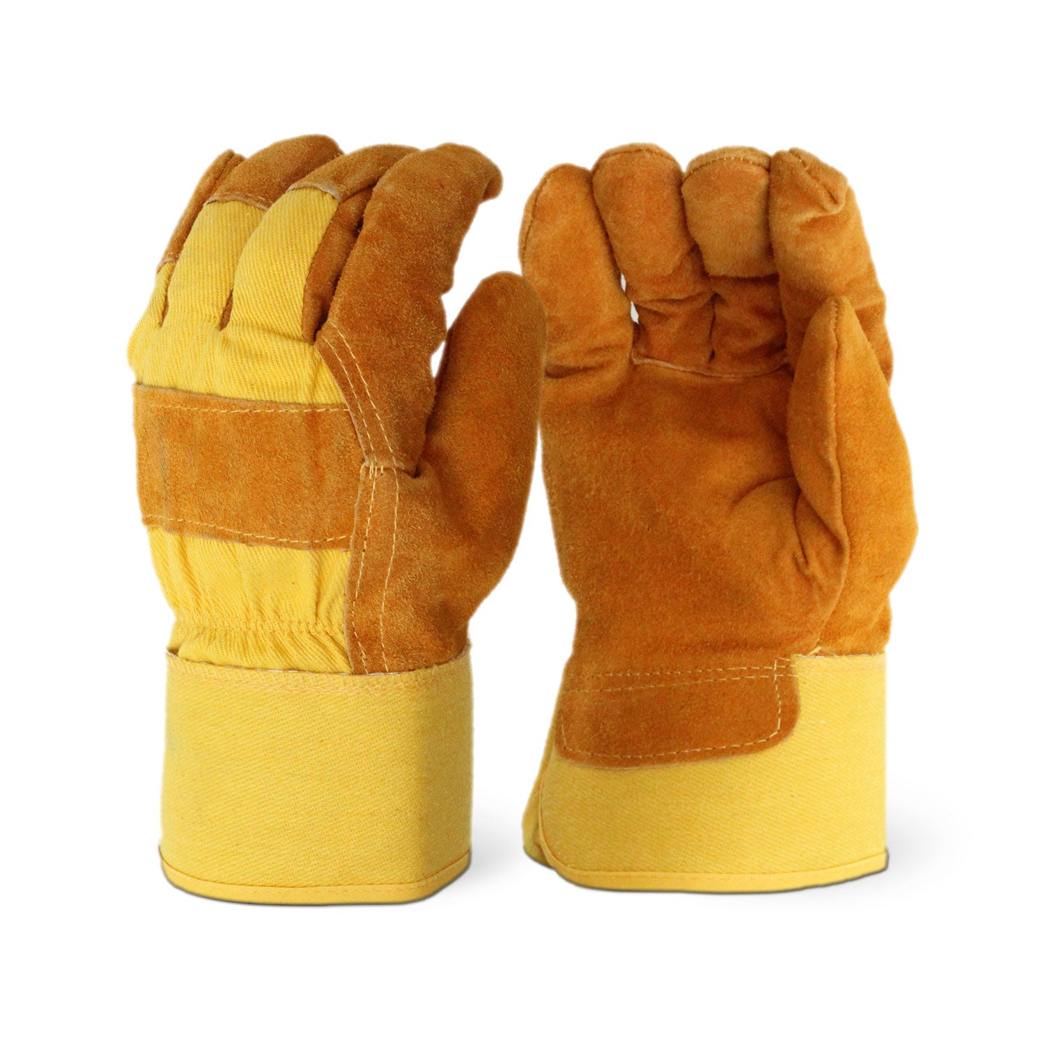 <b>1655</b>- ELITE Pile Lined Yellow canvas back (bourbon brown Cowhide)
