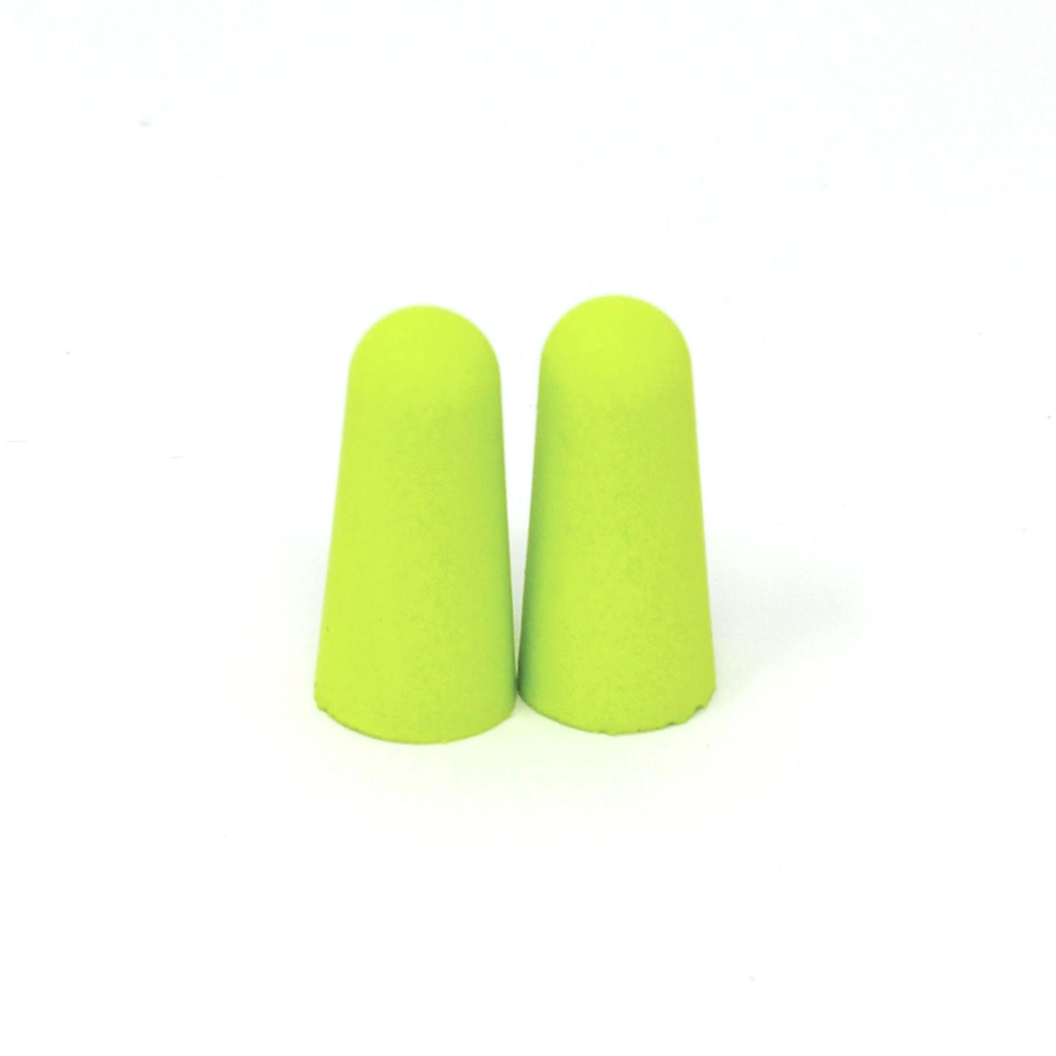 <b>200FG</b>- GENIUS PLUGZ Uncorded Industrial Ear Plugs (Hi-Viz Green)