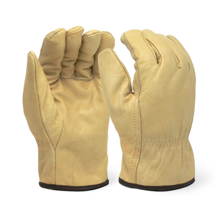 <b>2053</b>- ELITE Biscuit Beige Cow Grain Driver Glove