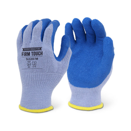 <b>5220</b>- FIRM TOUCH Textured Blue Latex Coated - Cotton/Polyester Shell