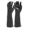 <b>7018</b>- ELITE 18" SMOOTH FINISH BLACK PVC Chemical Resistant Gloves
