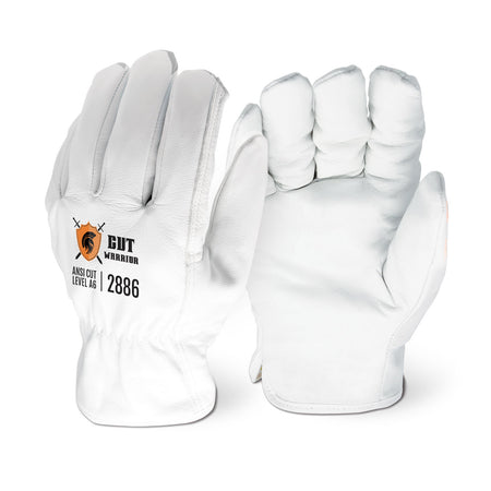 <b>2886</b>- CUT WARRIOR (CUT A6) Premium Grain Goatskin Driver Cut Resistant Gloves