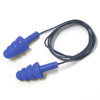 <b>C210B</b>- GENIUS PLUGZ Corded Blue 4-Layer Air Cushioned TPR Ear Plugs