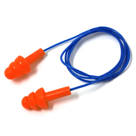 <b>C220R</b>- GENIUS PLUGZ Corded 3-layer Red Silicone Ear Plug