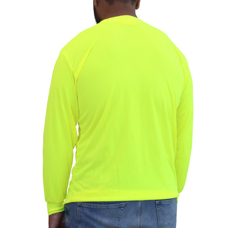 HW200FG- GLOW SHIELD Hi-Viz Lime Green Non Rated Long Sleeve