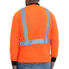 <b>HW202FO</b>- GLOW SHIELD Hi-Viz Orange Class 2 Long Sleeve Mesh T-Shirt