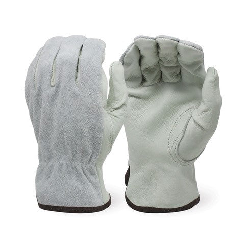 <b>I2032SB</b>- ELITE Quality Grade Split Back & Grain Palm Cowhide Driver - Keystone Thumb
