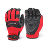<b>MG402</b>- DEX SAVIOR (TOUCH) Premium Synthetic Reinforced Red Mechanic Glove