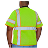 <b>SV703FG</b>- GLOW SHIELD Class 3 - 2 Tones Colors Stripes Vest with sleeves