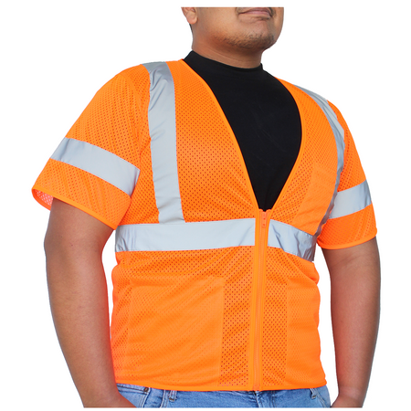 <b>SV713FO</b>- GLOW SHIELD Class 3 - Vest With Sleeves (Multi-Pockets)